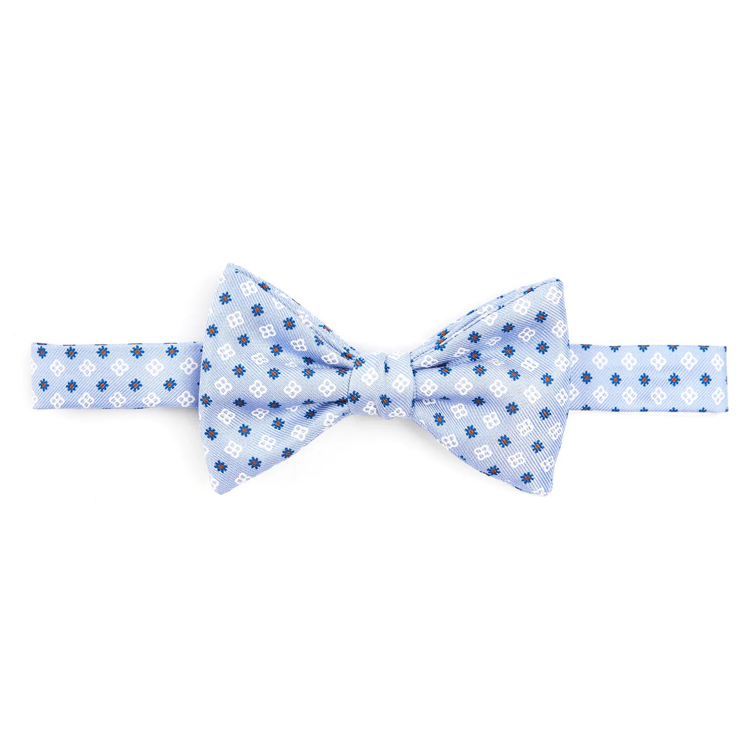 LIGHT BLUE PRE-KNOTTED SILK BOWTIE - Image 3
