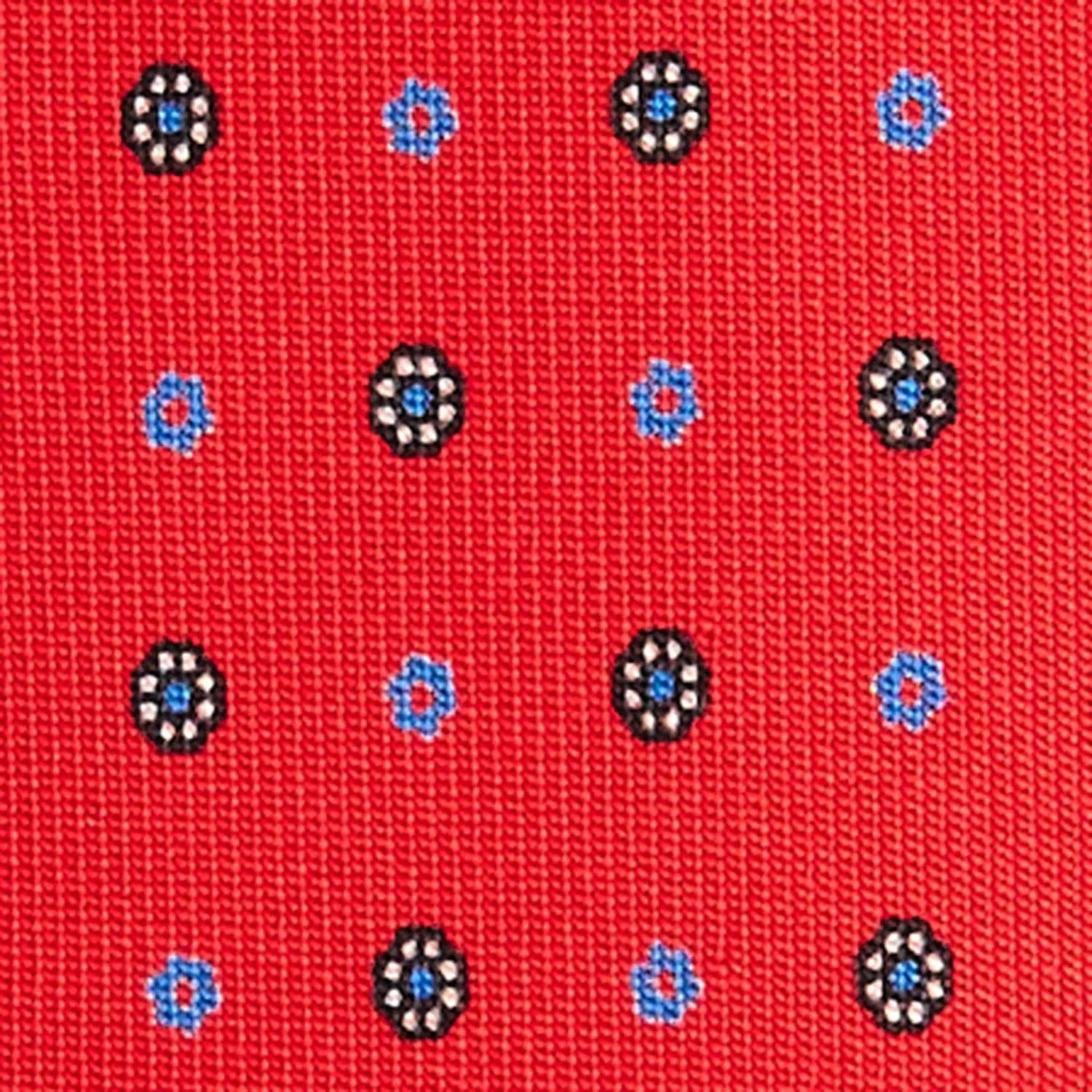 RED 5 FOLD SARTORIAL SILK TIE - Image 4