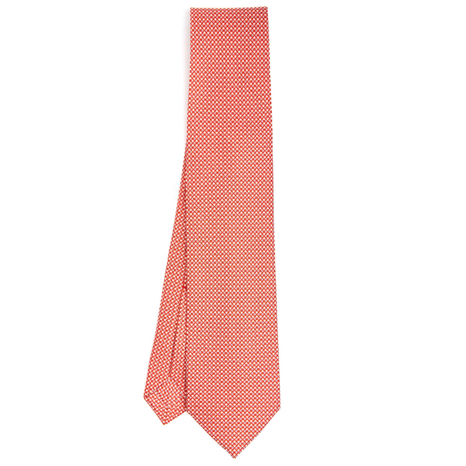 RED 5 FOLD SARTORIAL SILK TIE - Image 2