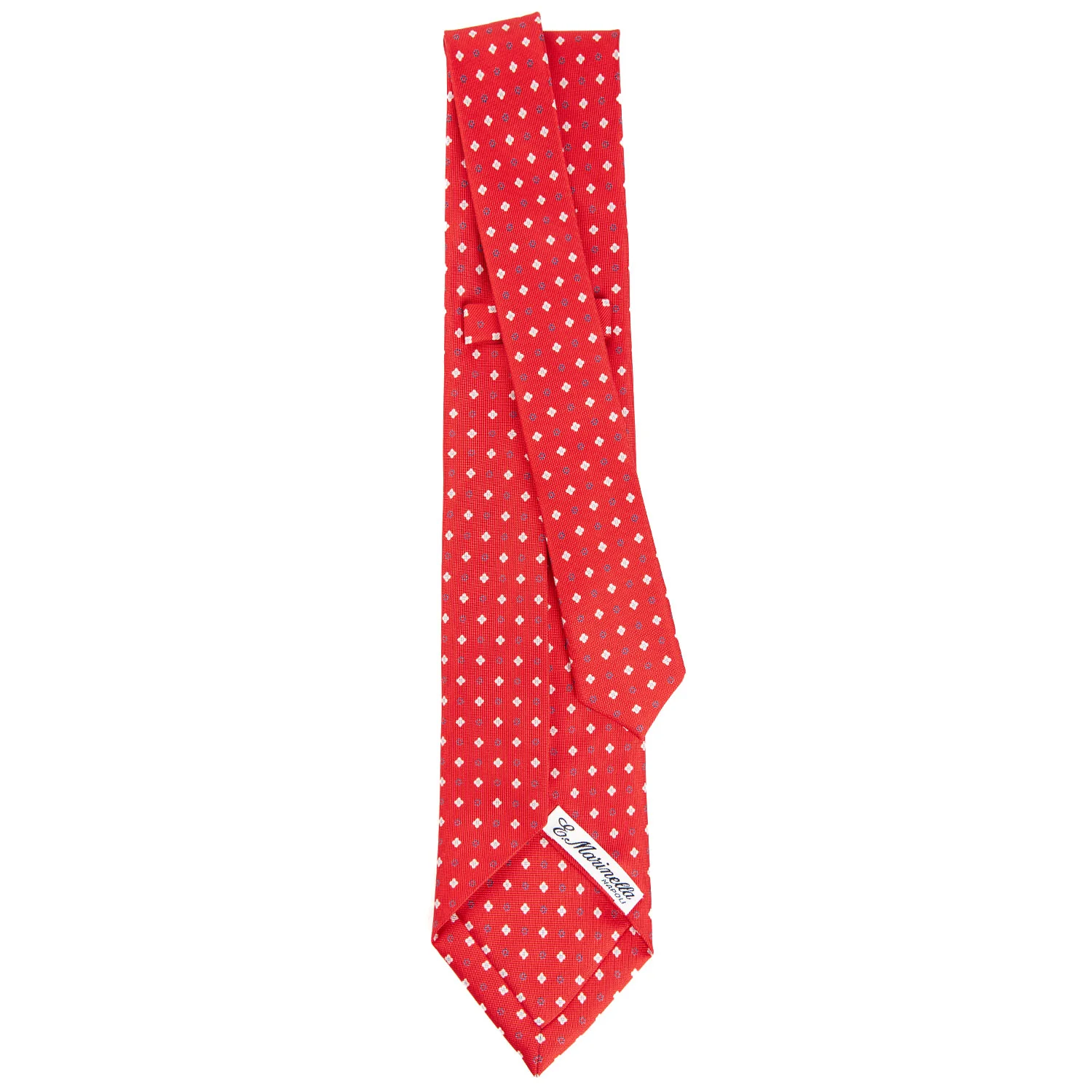 RED 7 FOLD SARTORIAL SILK TIE - Image 3