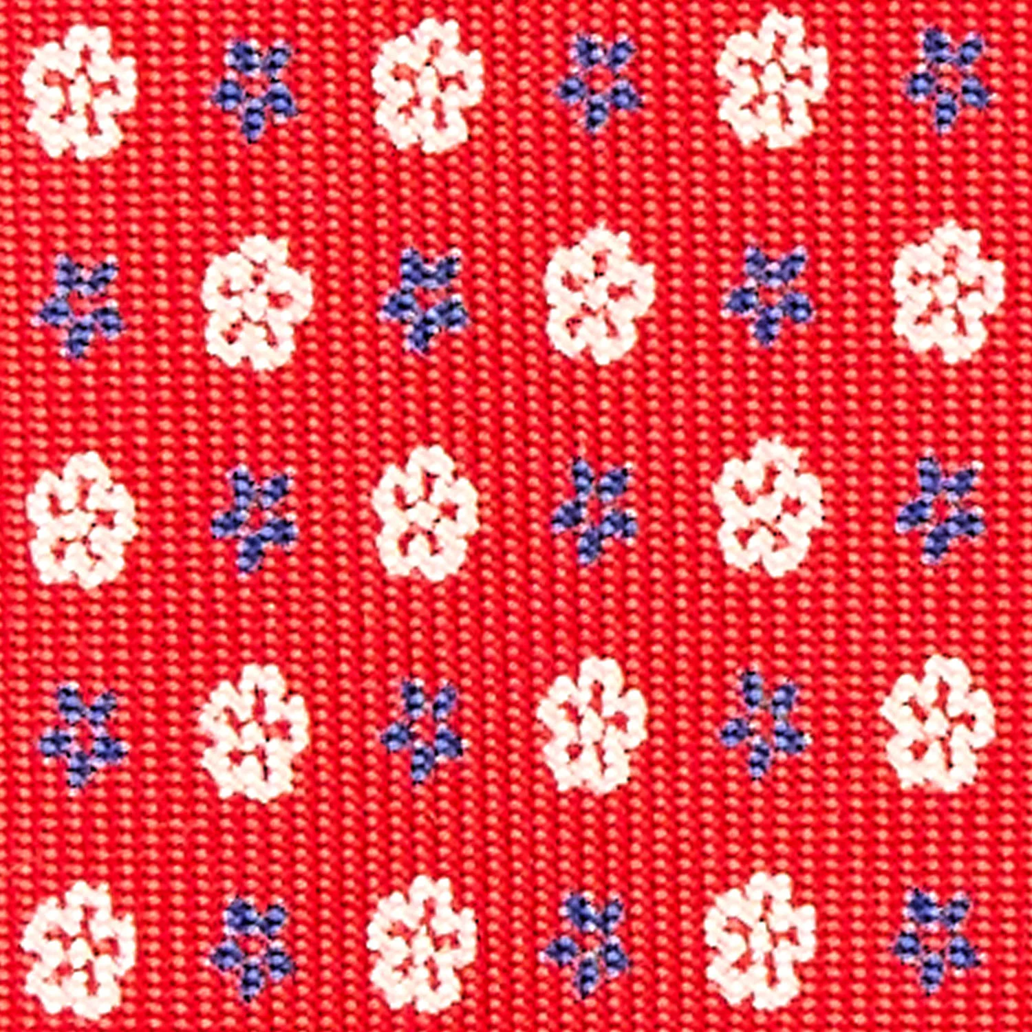 RED 7 FOLD SARTORIAL SILK TIE - Image 4