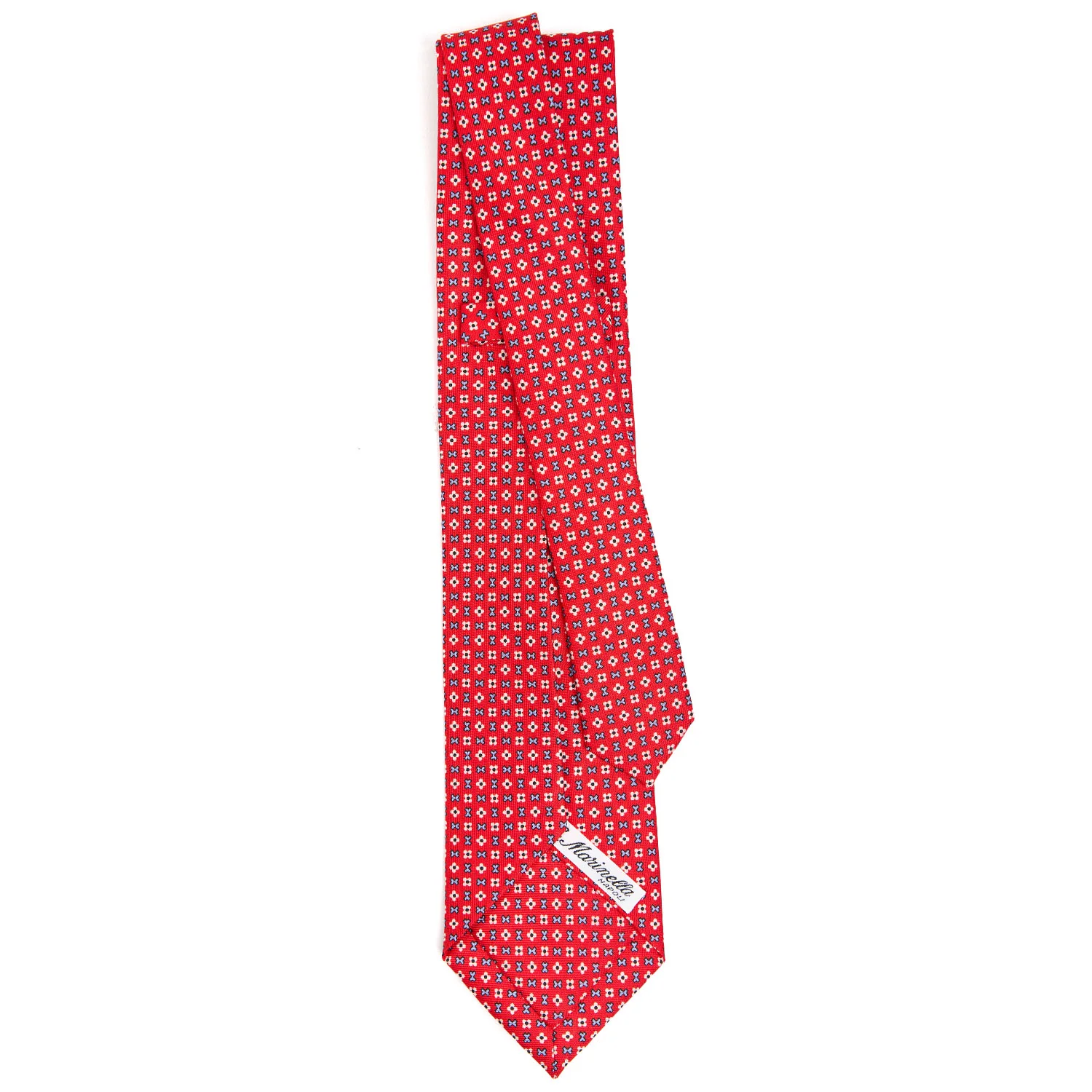 RED 7 FOLD SARTORIAL SILK TIE - Image 3