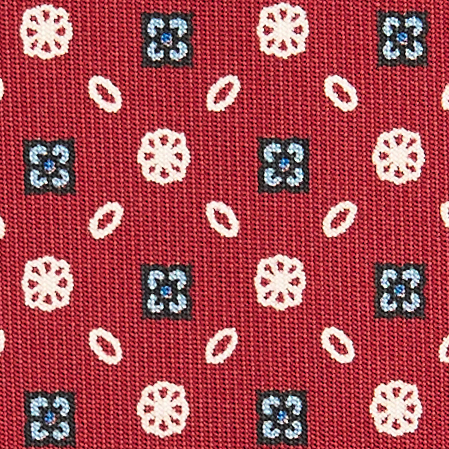 BURGUNDY CLASSIC SILK TIE - Image 5