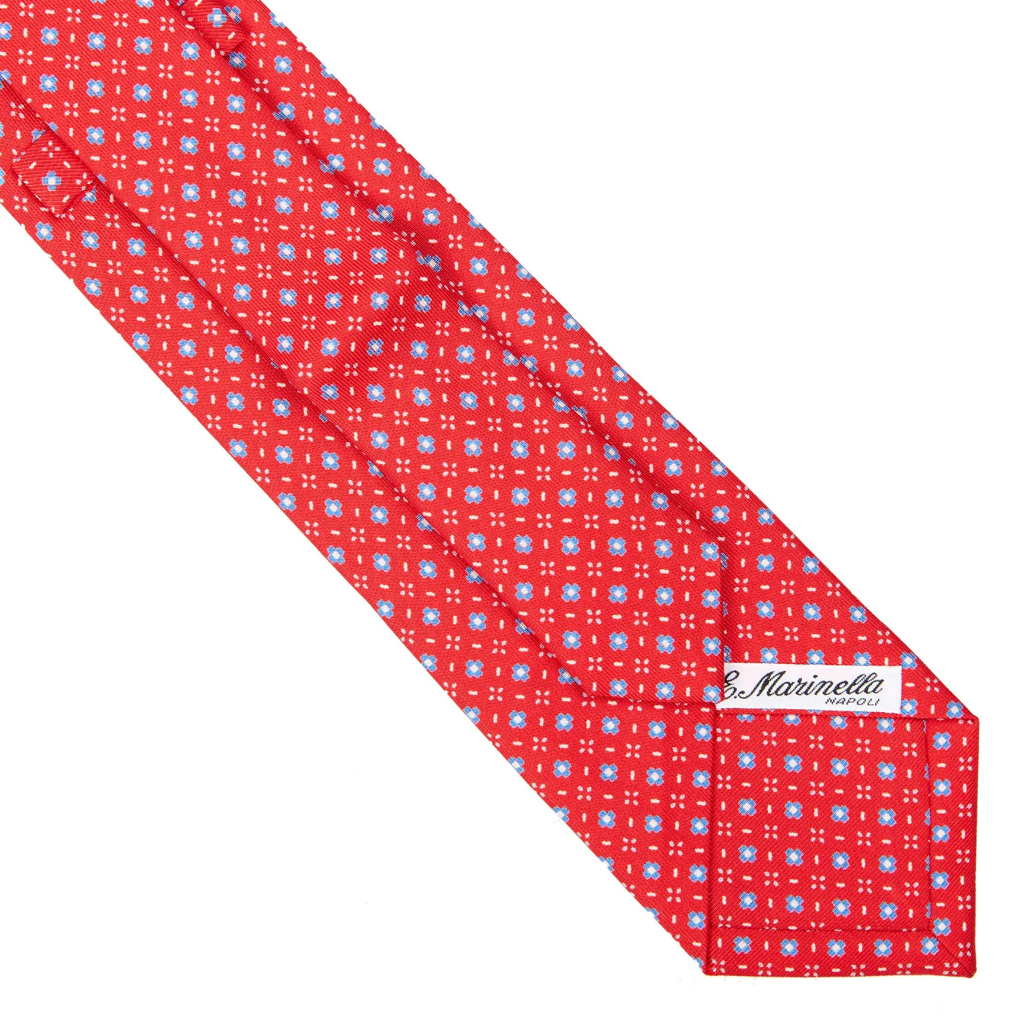 RED EXTRA LONG SARTORIAL SILK TIE - Image 4