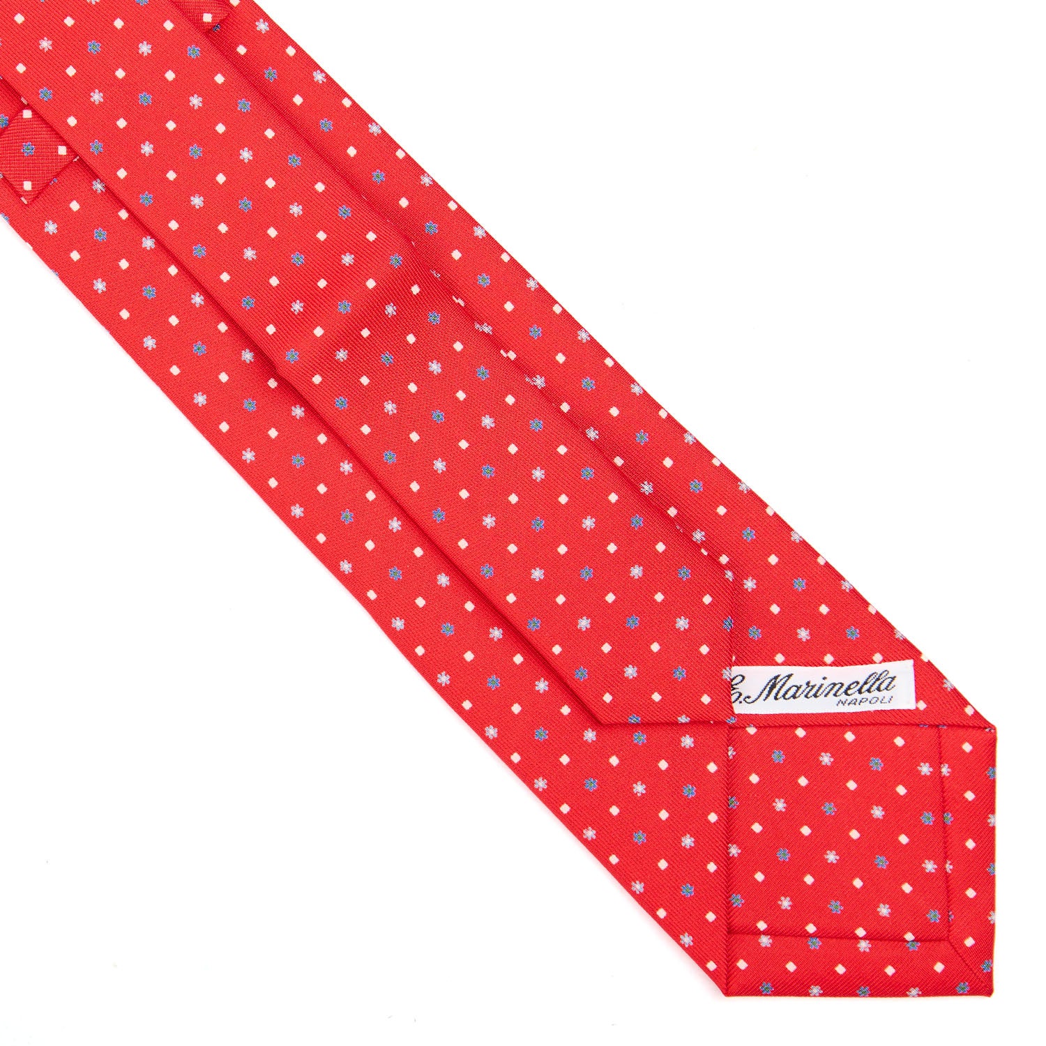 RED EXTRA LONG SARTORIAL SILK TIE - Image 4