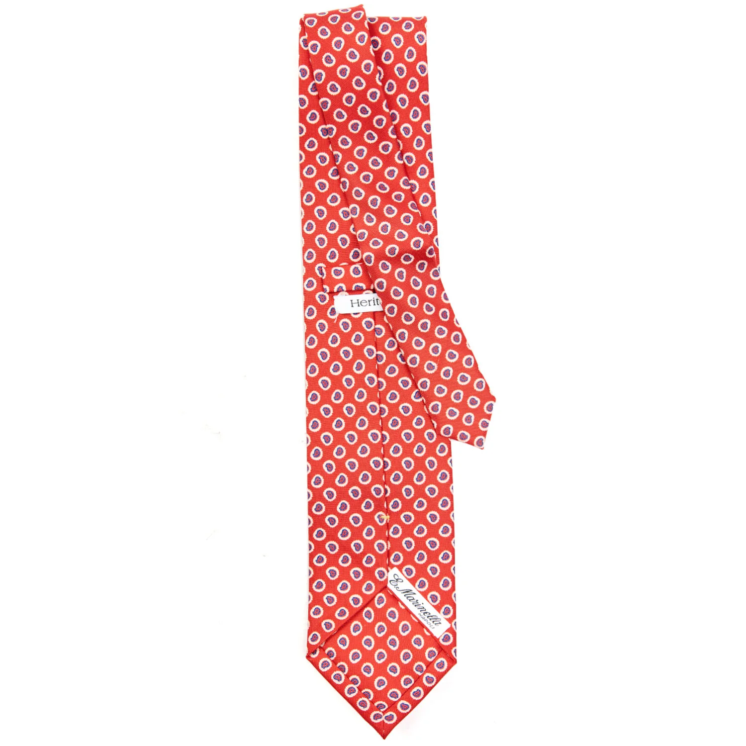 RED EXTRA LONG SILK TIE - Image 3