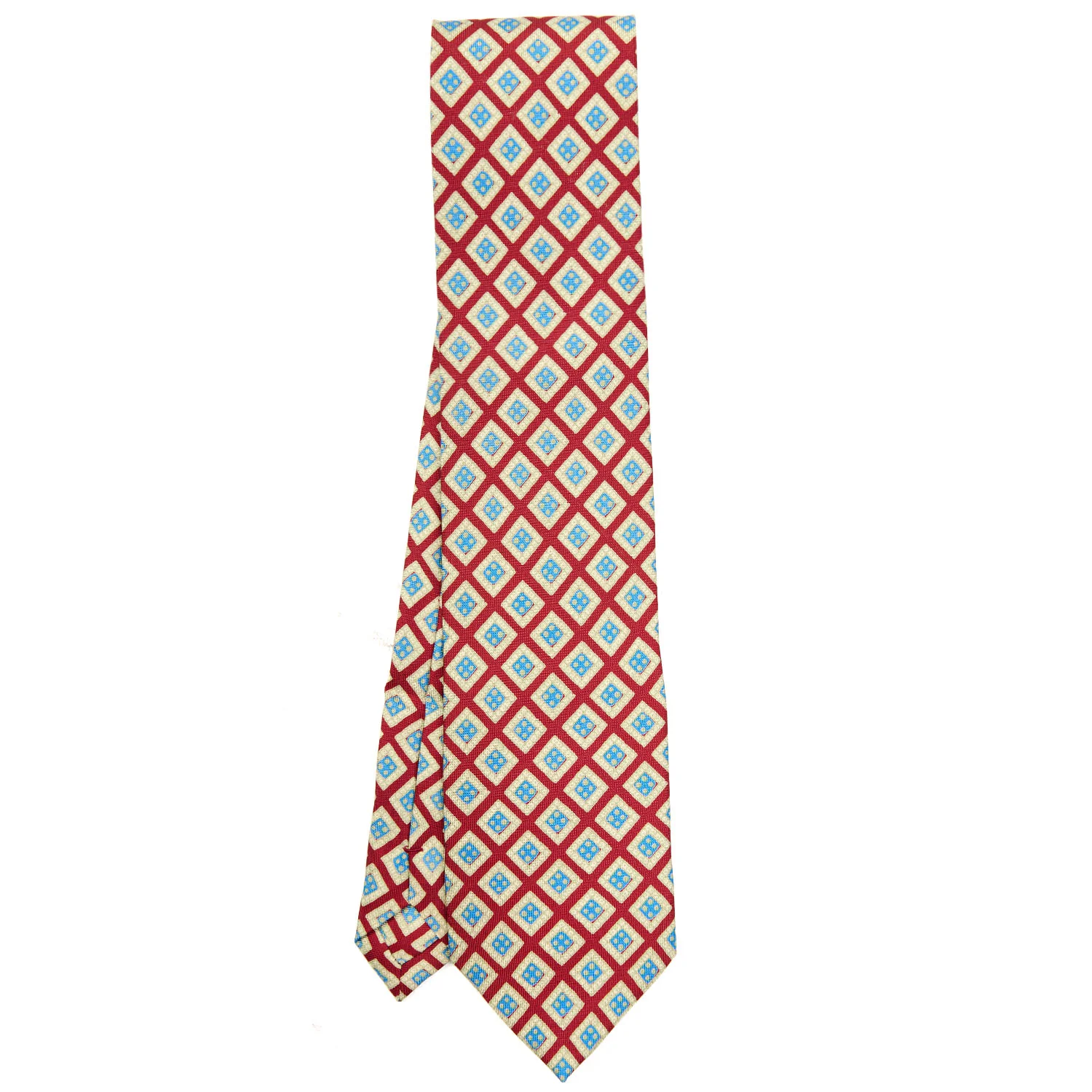 RED EXTRA LONG SILK TIE - Image 2