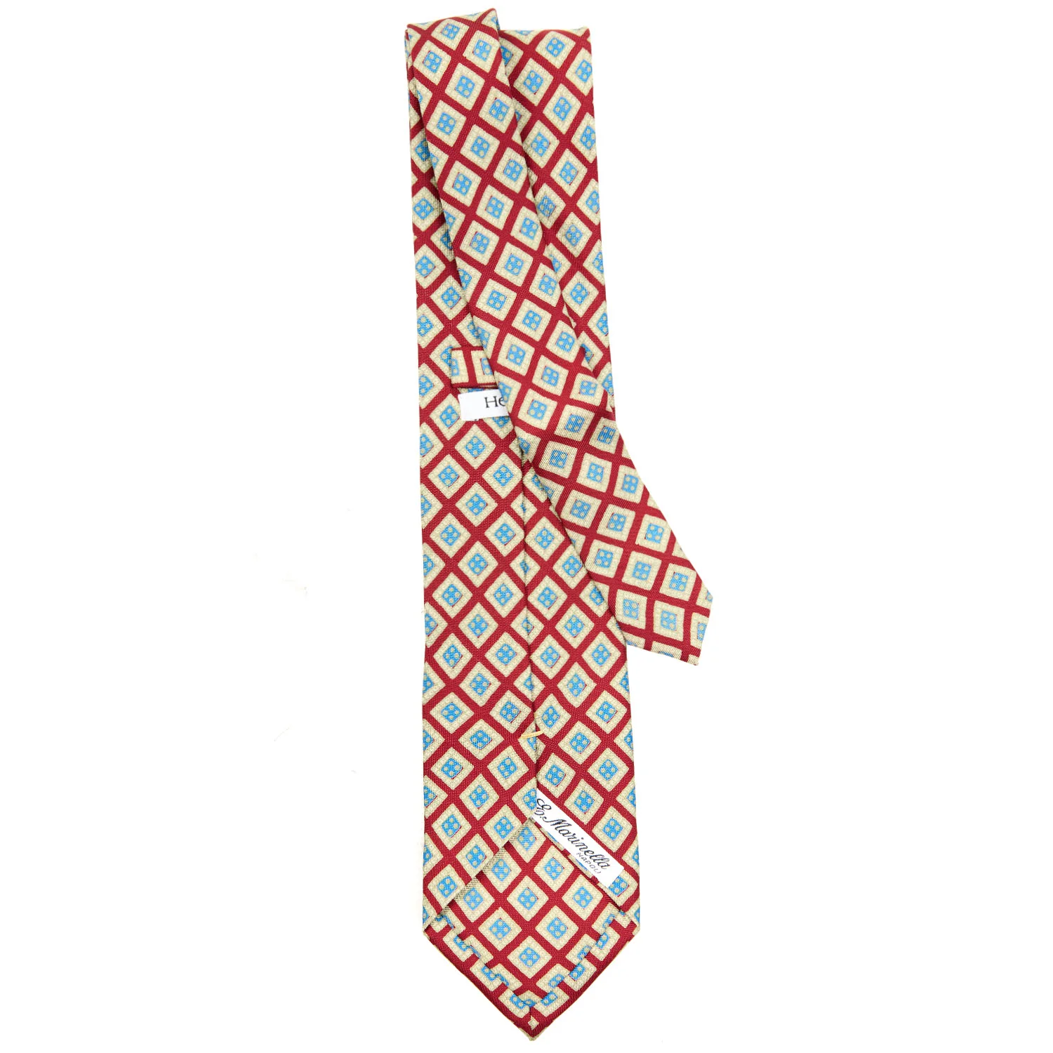 RED EXTRA LONG SILK TIE - Image 3