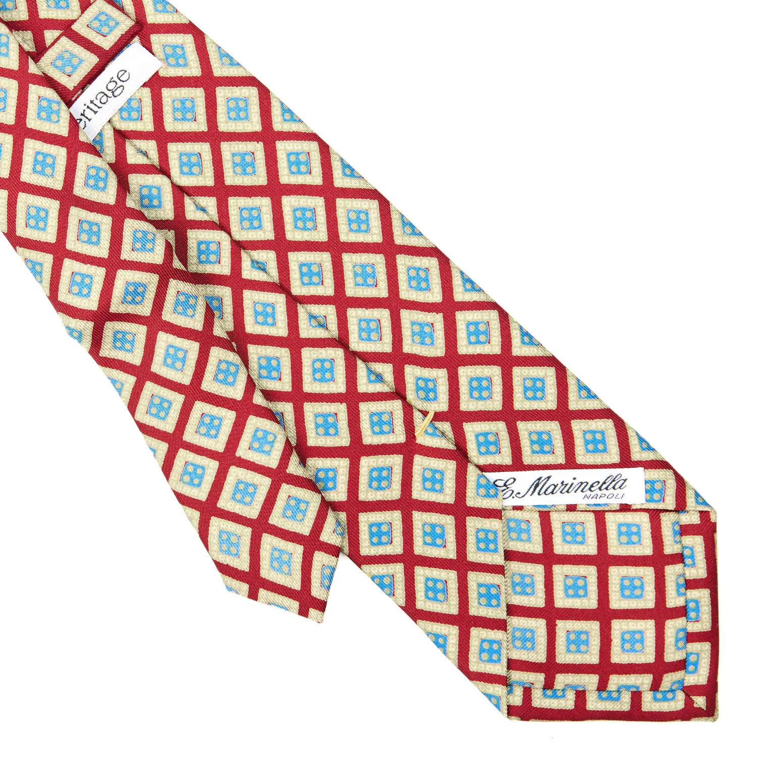 RED EXTRA LONG SILK TIE - Image 4