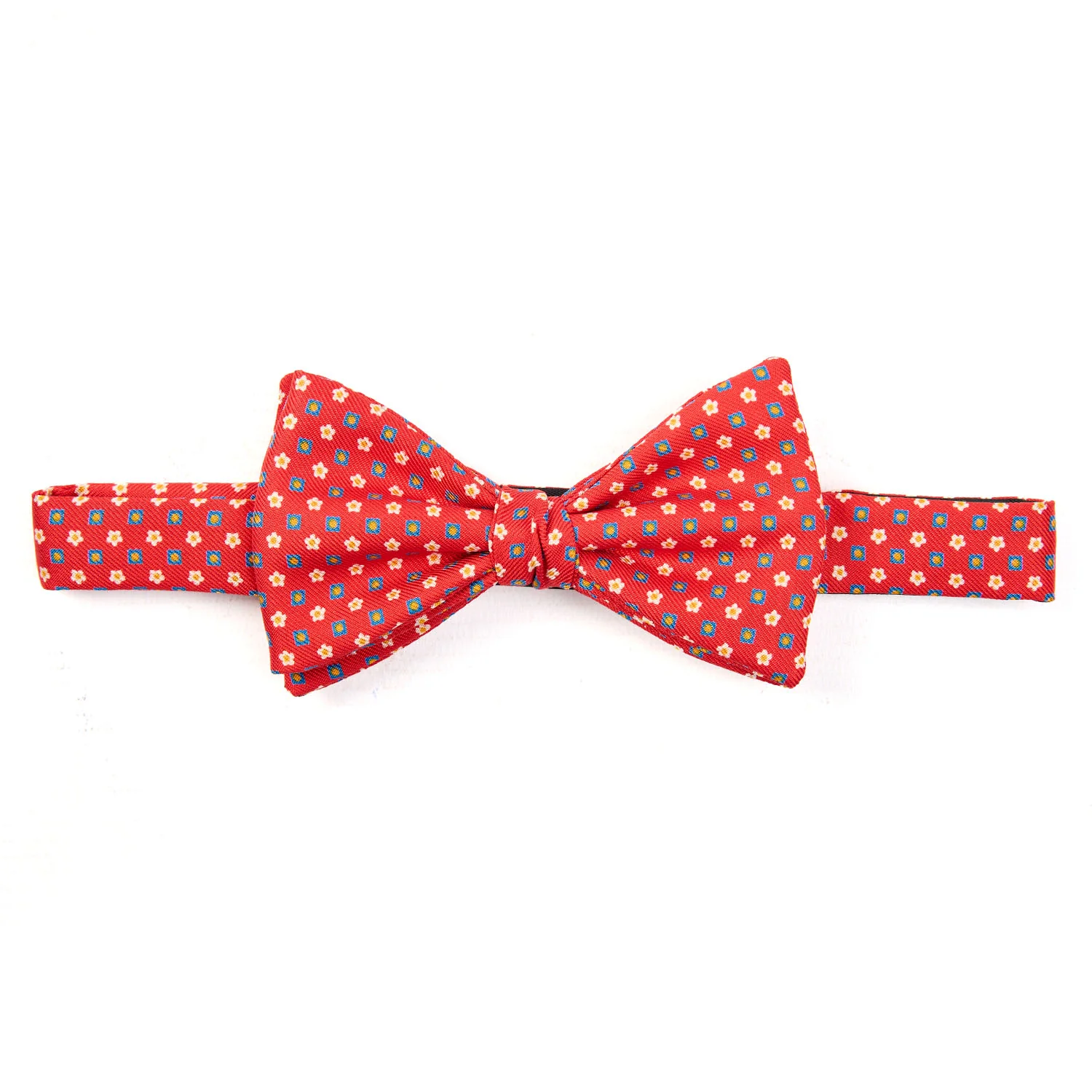 RED PRE-KNOTTED SILK BOWTIE - Image 3