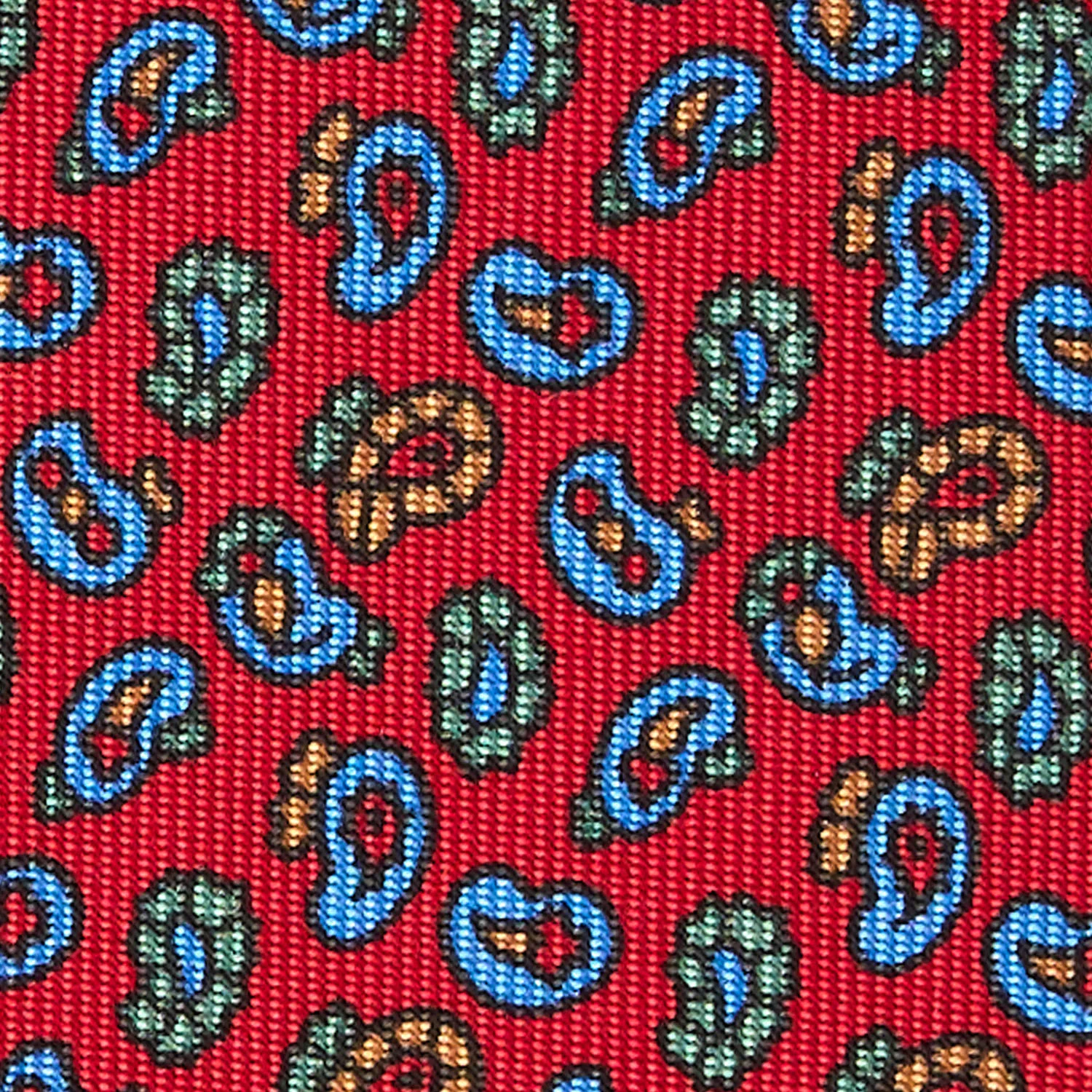 RED SARTORIAL CLASSIC SILK TIE - Image 5