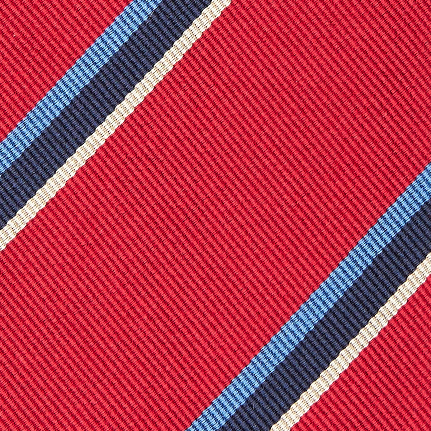 RED REGIMETAL SILK TIE - Image 5