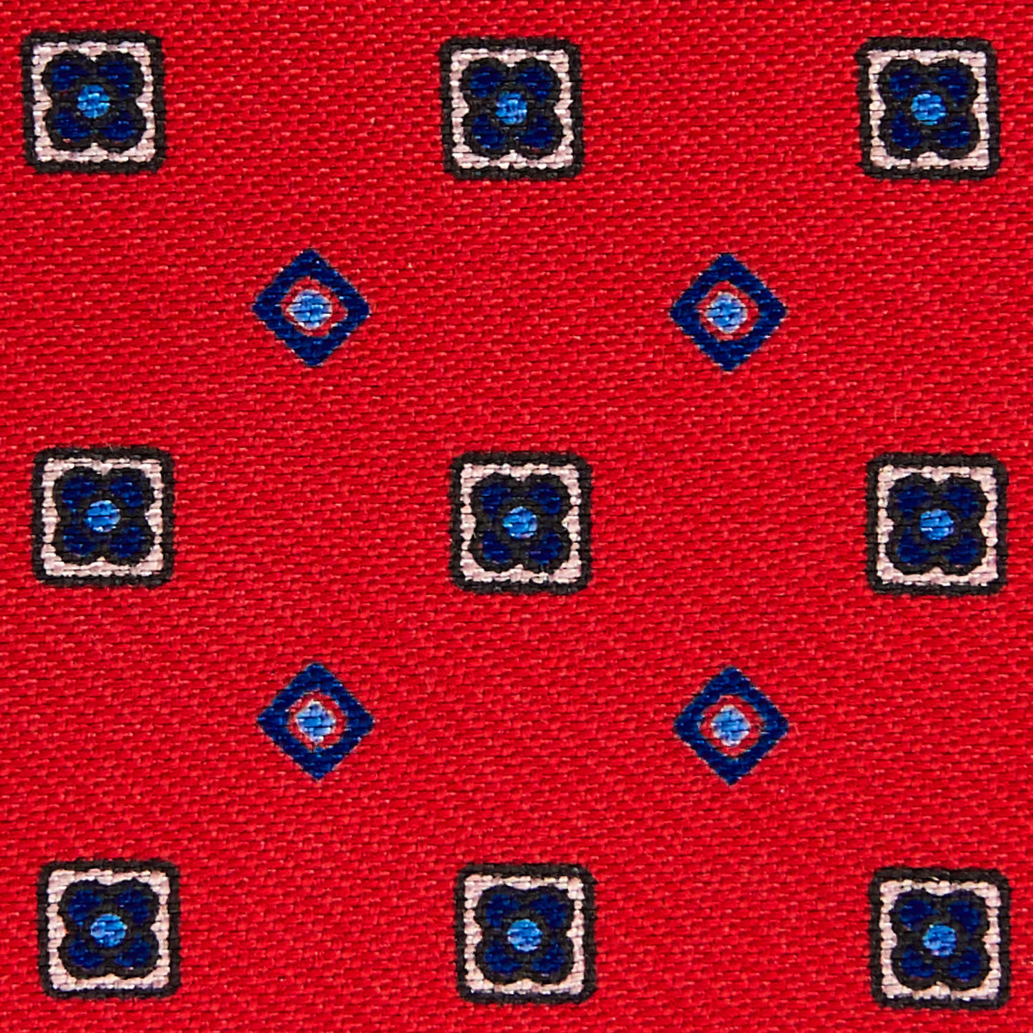 RED SILK AND LEATHER FOLDING CARD HOLDER - Image 3