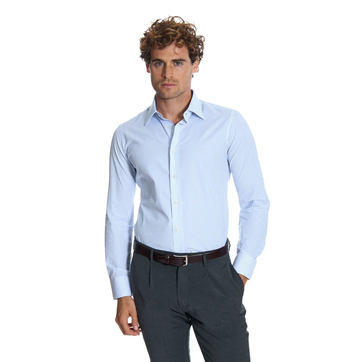 SLIM DOUBLE LINE CLASSIC SHIRT - Image 9