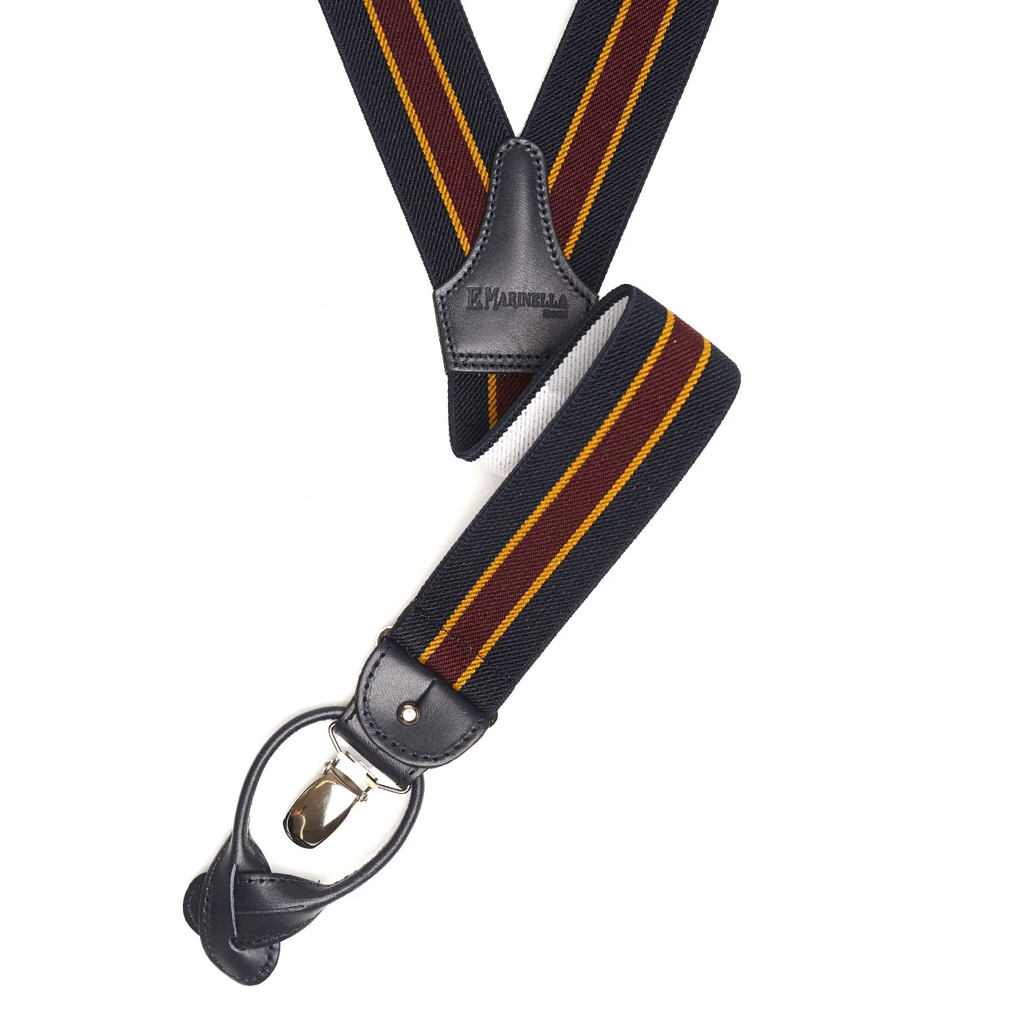 BLUE, YELLOW AND BURGUNDY BRACES - Image 2