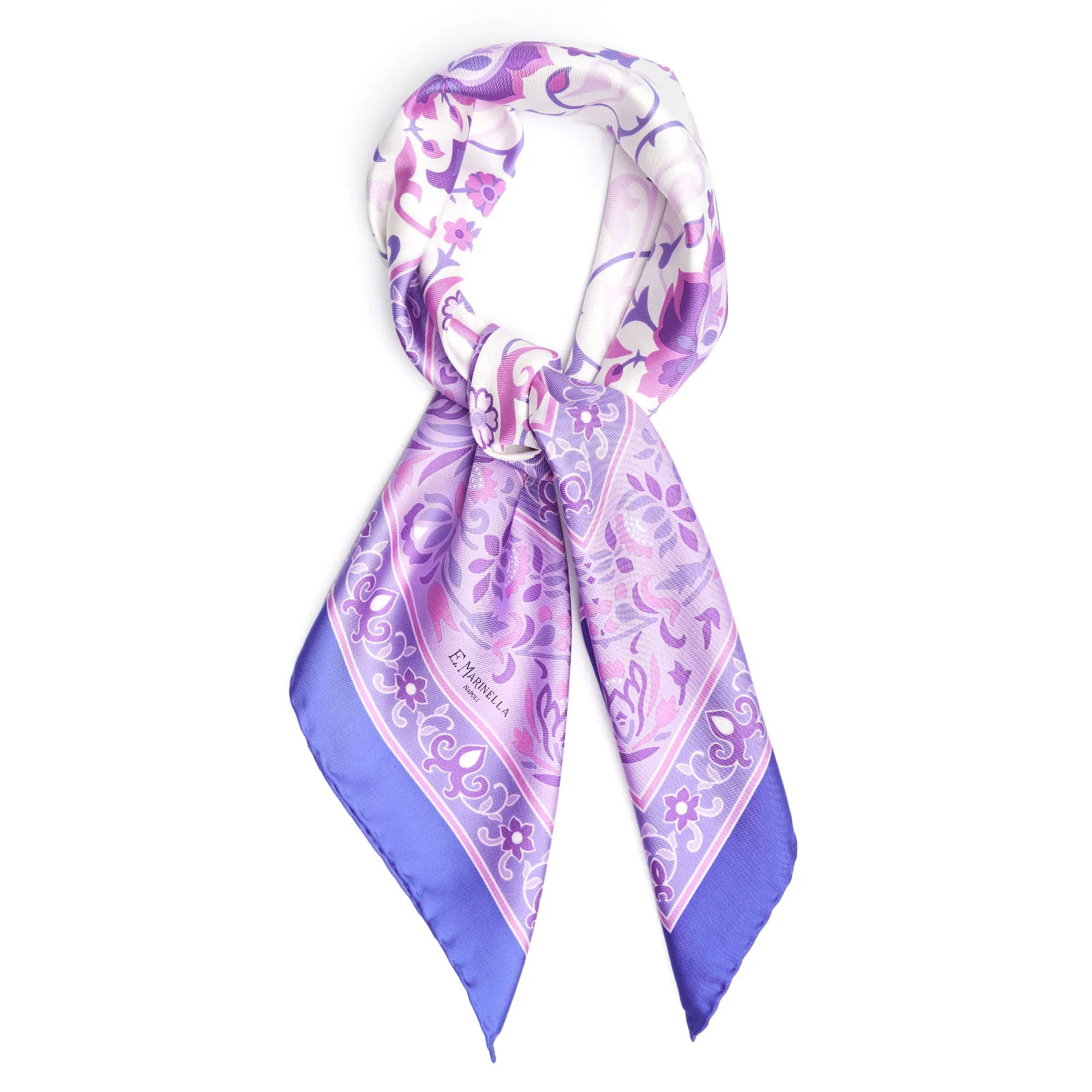 VIOLET SILK SCARF 90 - Image 2