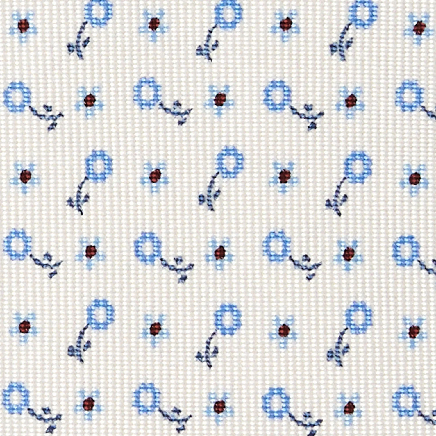 WHITE 7 FOLD SARTORIAL SILK TIE - Image 4