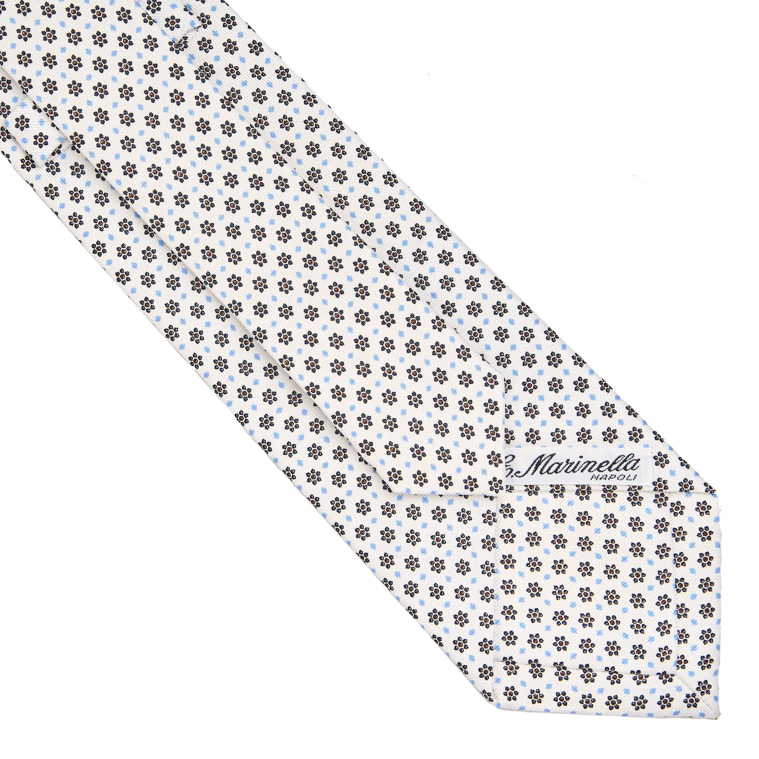 WHITE CLASSIC SILK TIE - Image 4