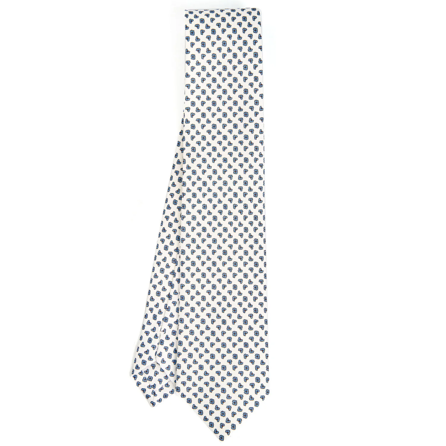 WHITE SARTORIAL CLASSIC SILK TIE - Image 2