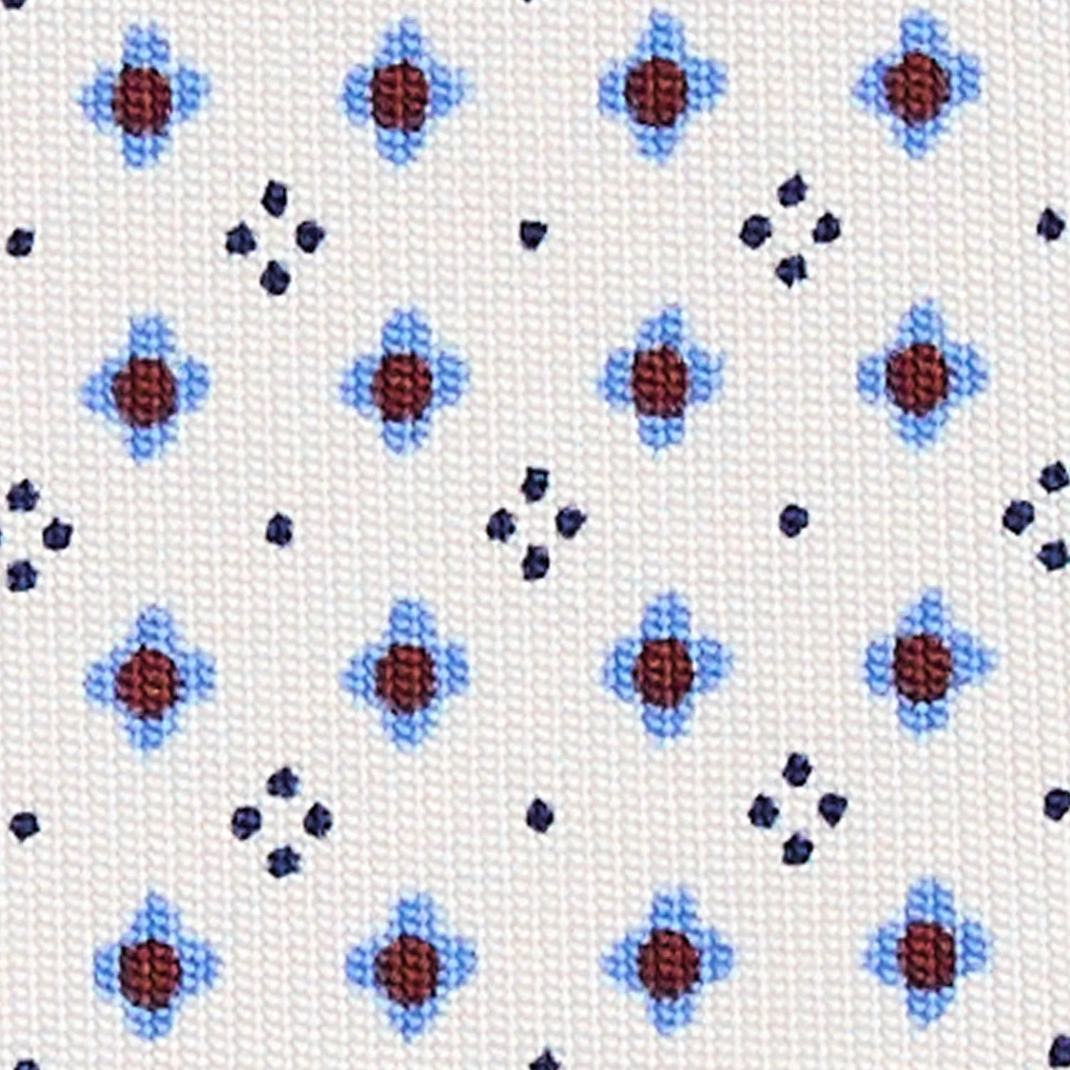 WHITE CLASSIC SILK TIE - Image 5