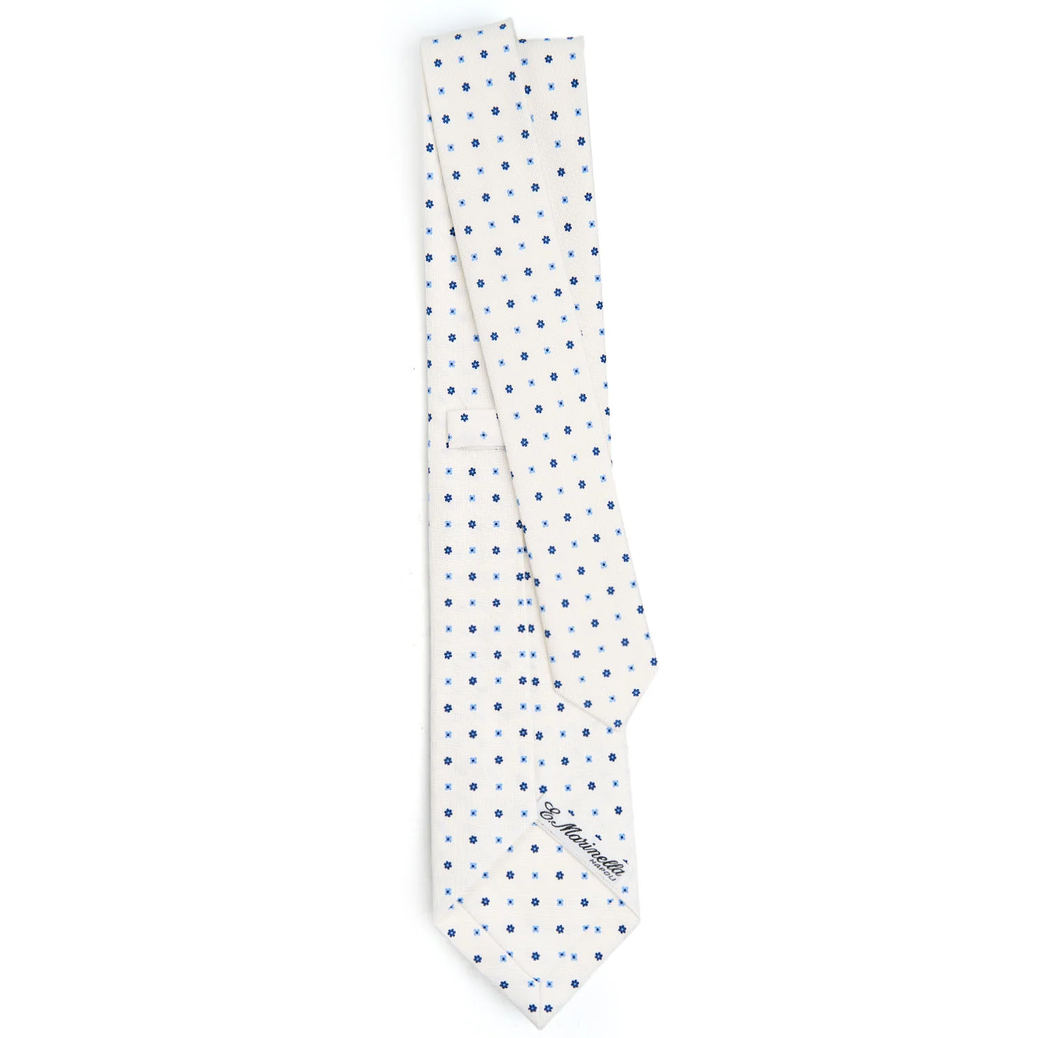 WHITE CLASSIC SILK TIE - Image 3