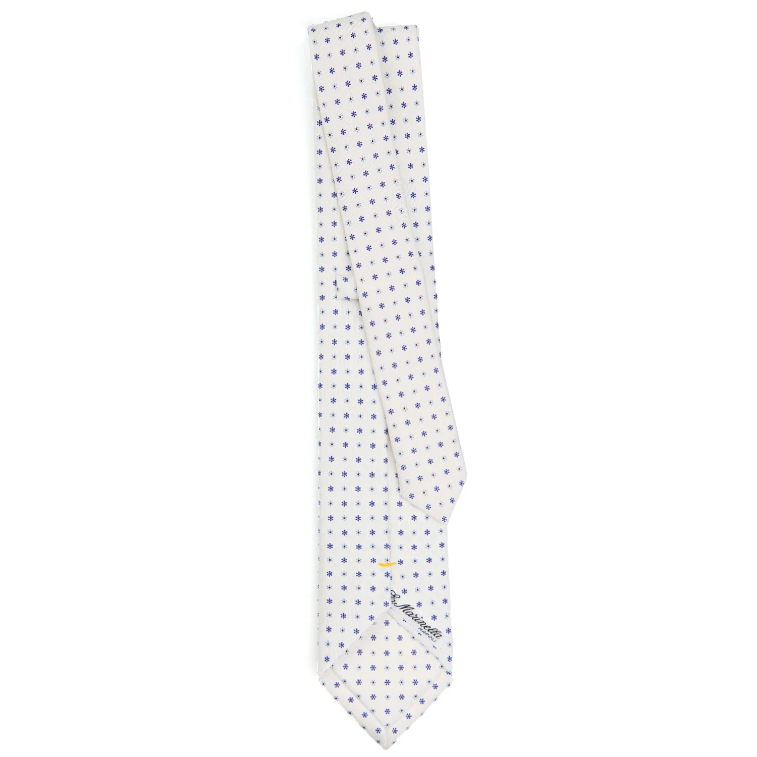 WHITE EXTRA LONG SARTORIAL SILK TIE - Image 3