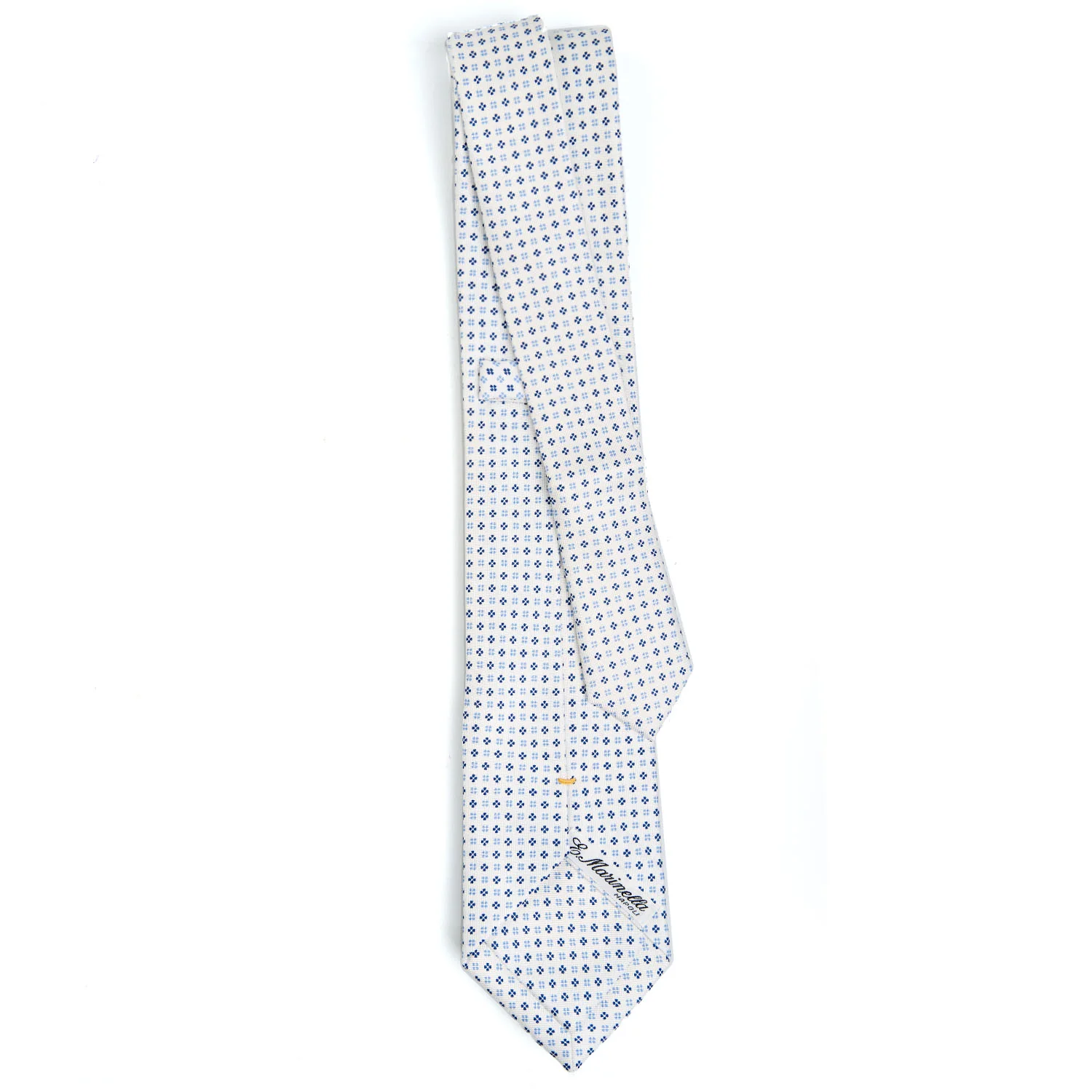 WHITE EXTRA LONG SARTORIAL SILK TIE - Image 3
