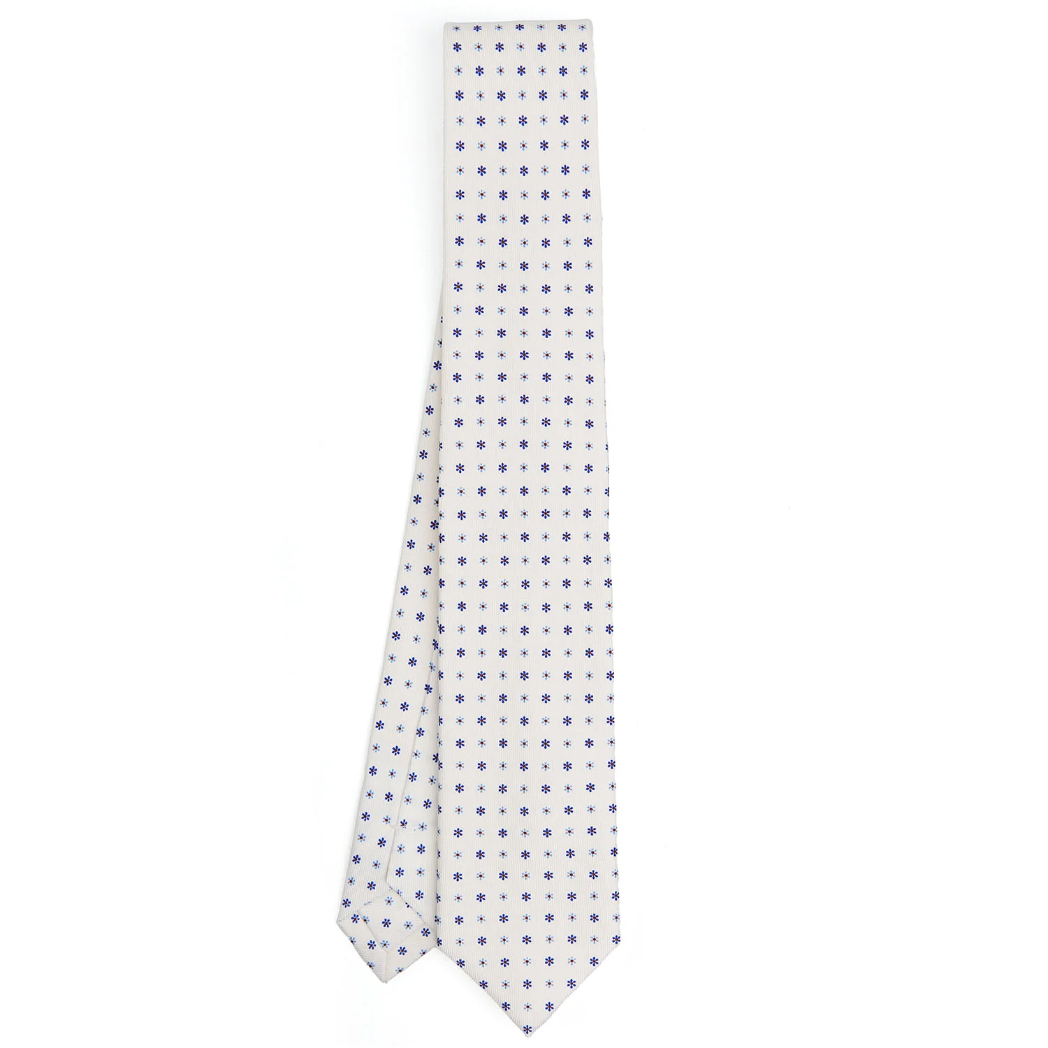 WHITE SARTORIAL 7 CM SILK TIE - Image 2