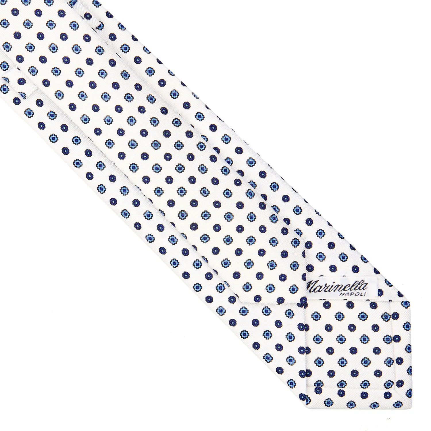 WHITE SARTORIAL 7 CM SILK TIE - Image 4