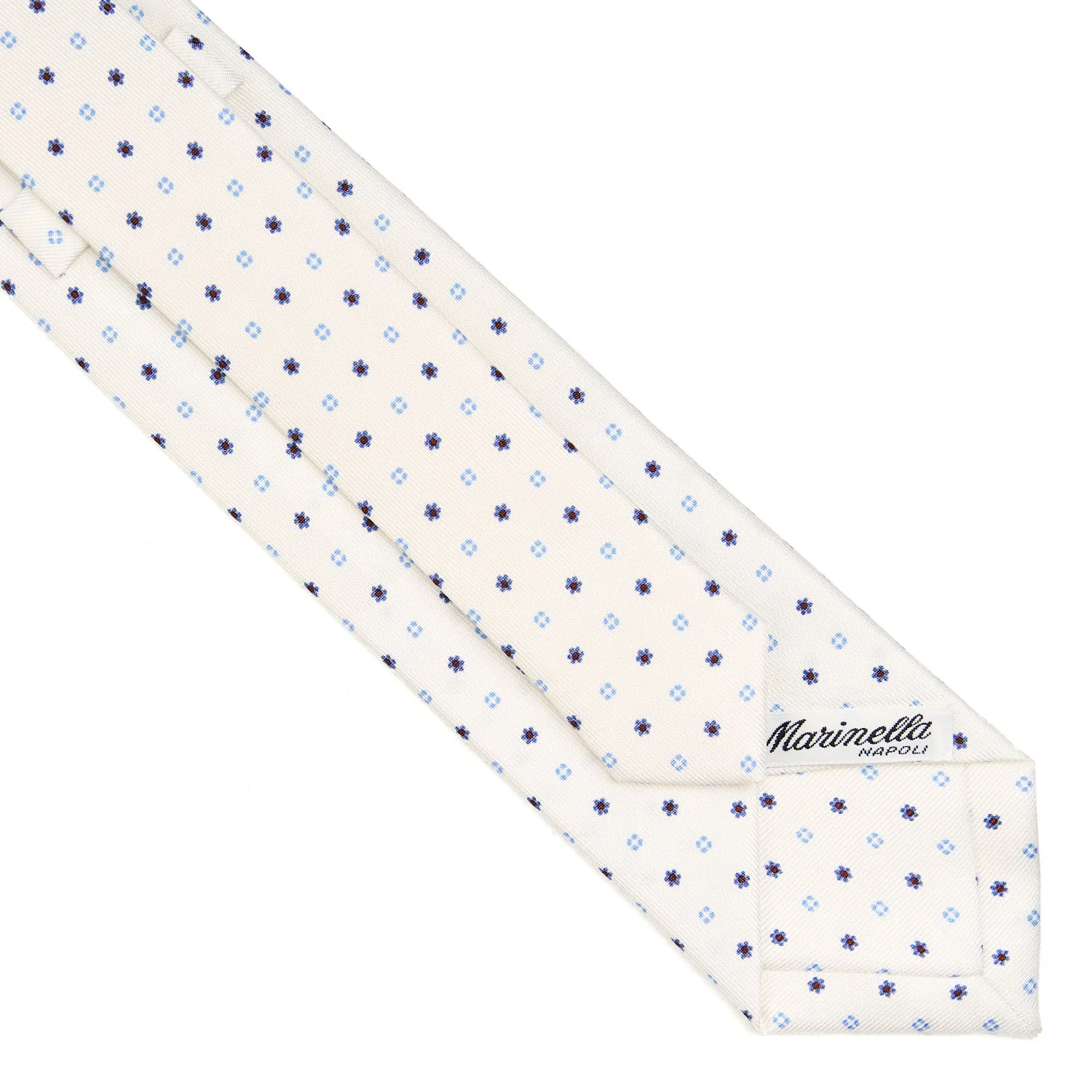 WHITE SARTORIAL 7 CM SILK TIE - Image 4