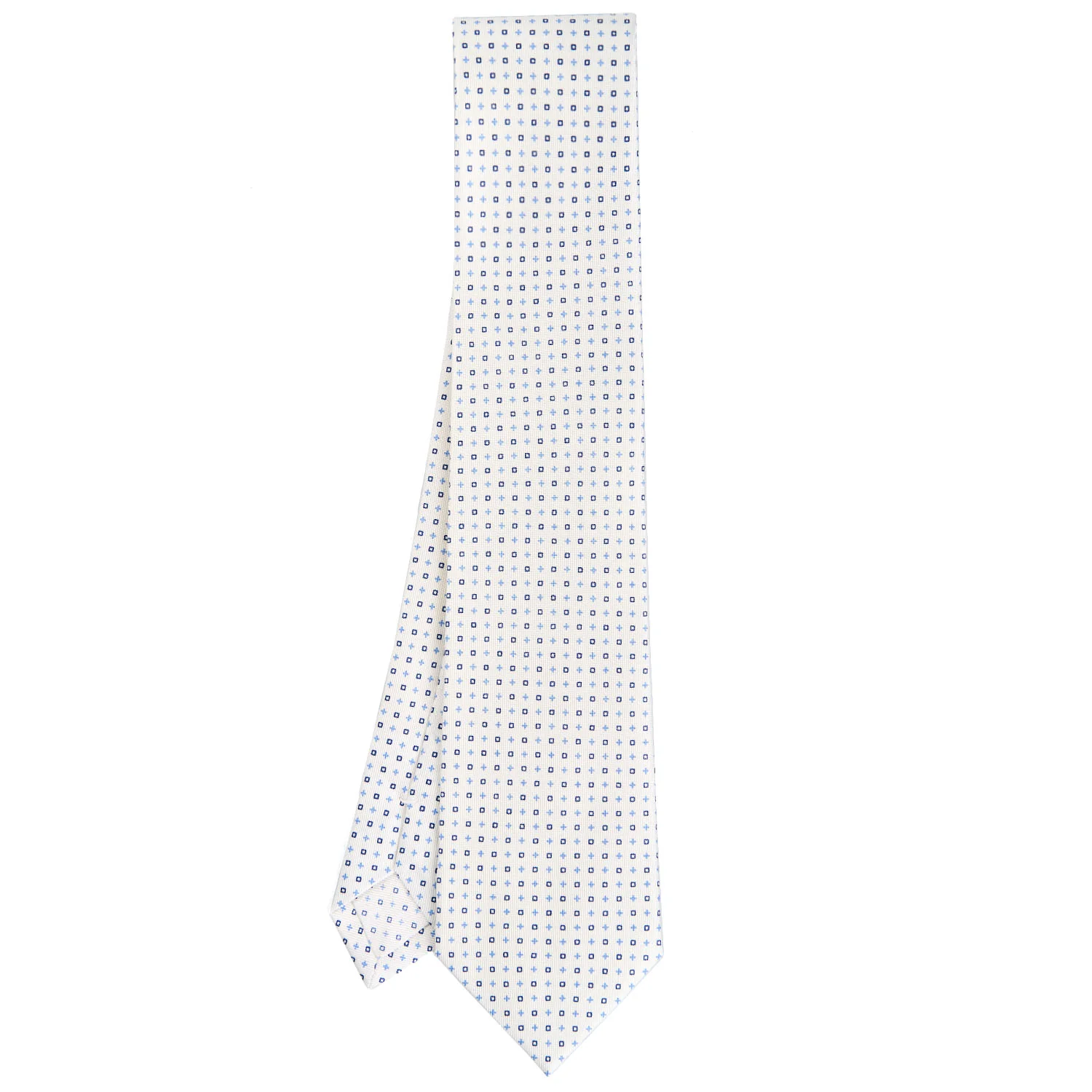 WHITE SARTORIAL CLASSIC SILK TIE - Image 2