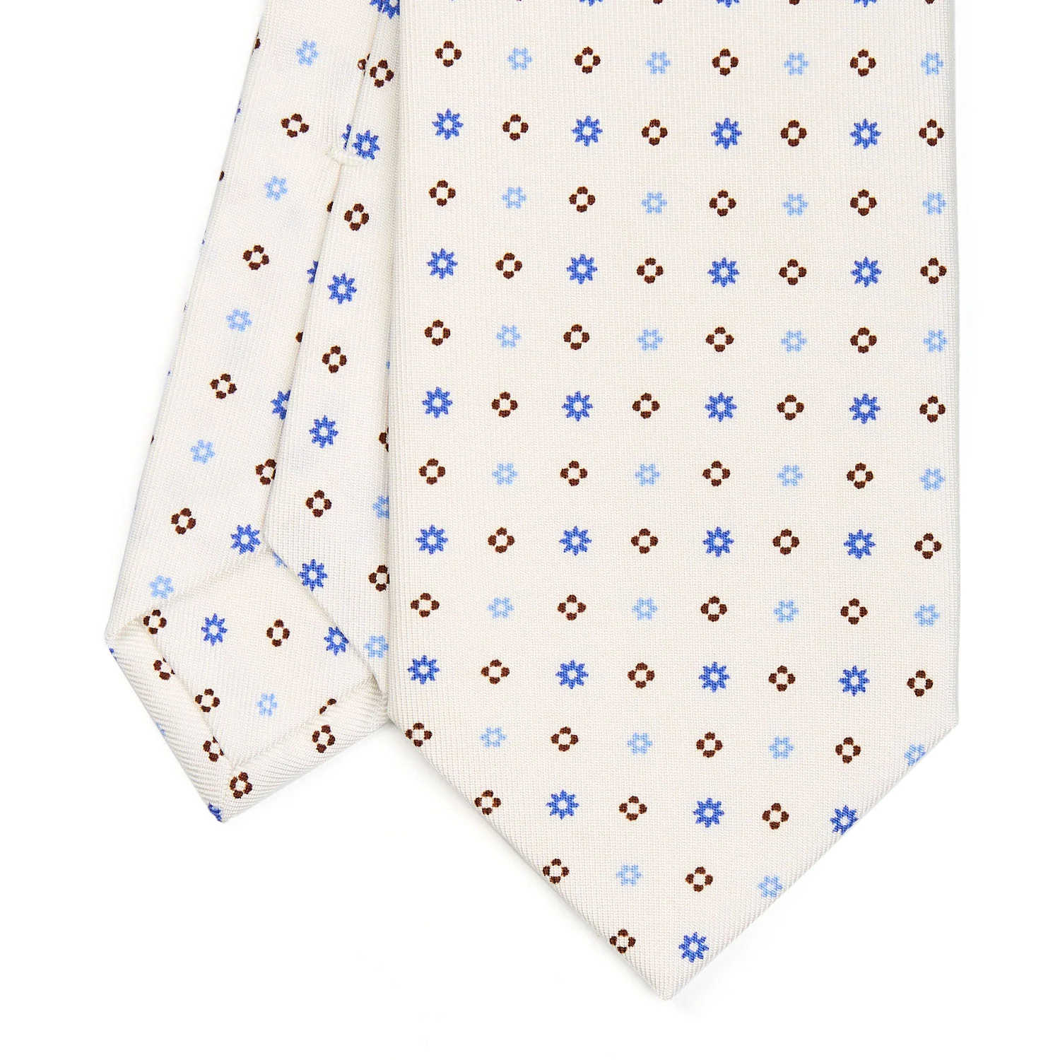 WHITE SARTORIAL CLASSIC SILK TIE