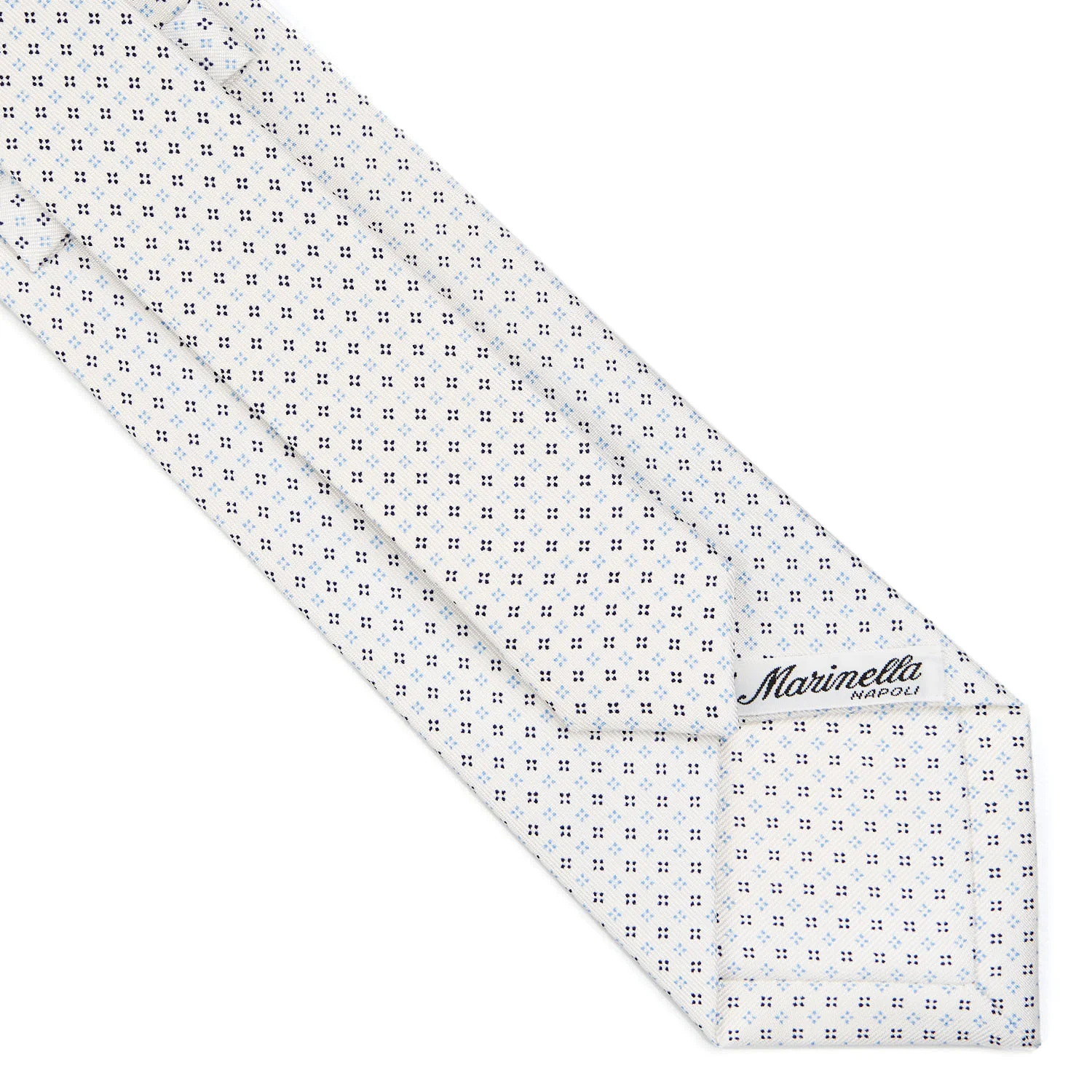 WHITE SARTORIAL CLASSIC SILK TIE - Image 4