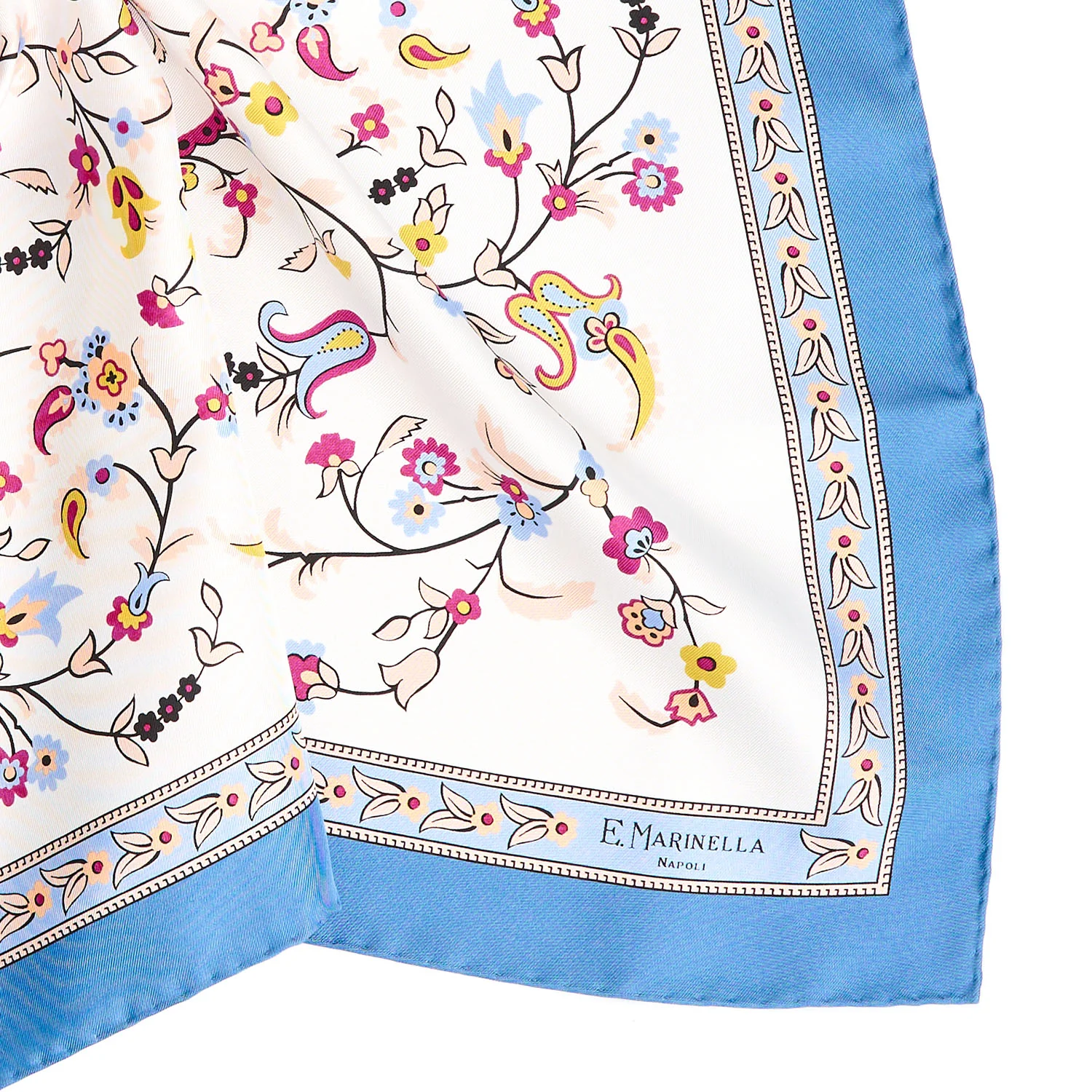 WHITE SILK SCARF 65 - Image 4