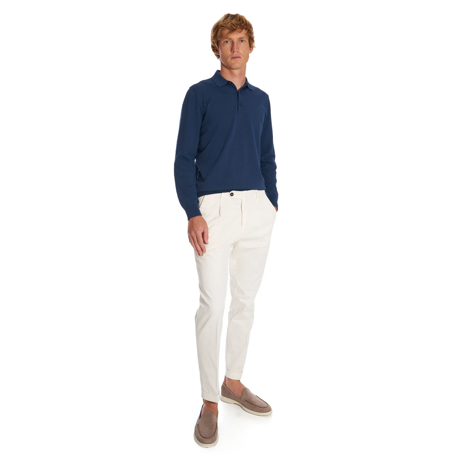 WHITE STRETCH TROUSERS