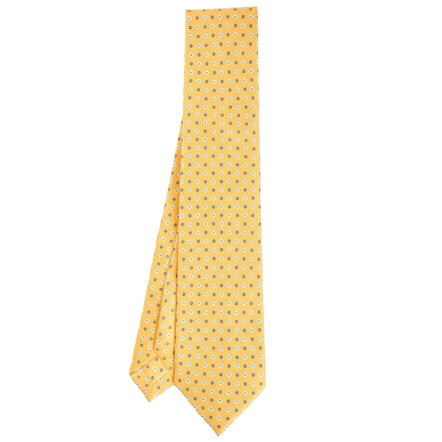 YELLOW 7 FOLD SARTORIAL SILK TIE - Image 2