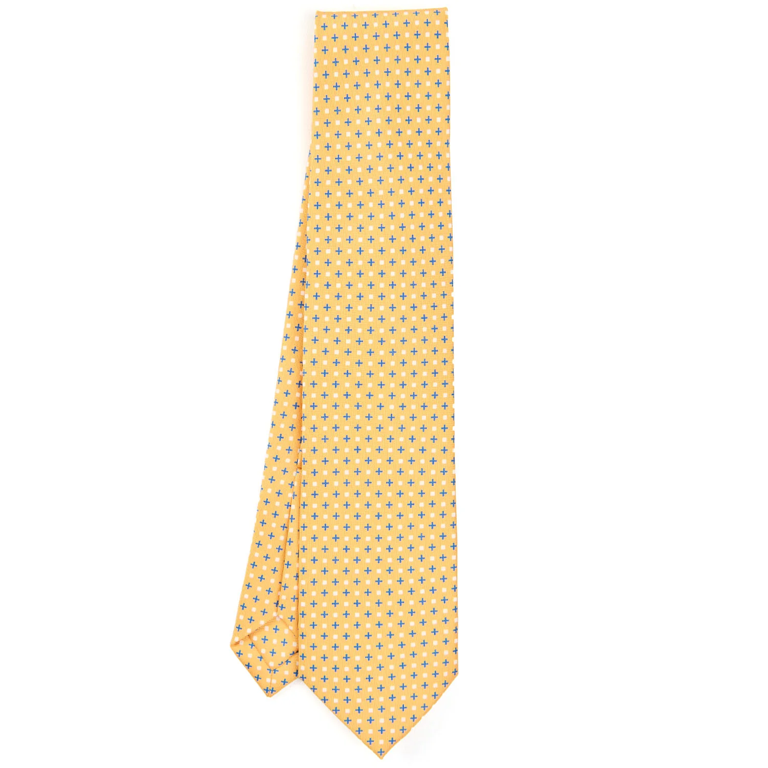 YELLOW 9 FOLD SARTORIAL SILK TIE - Image 2