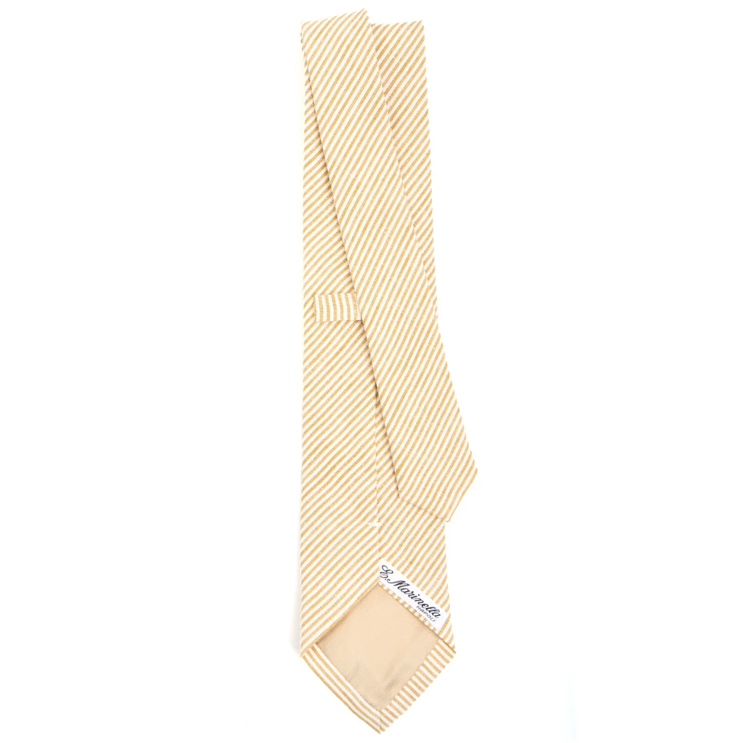 YELLOW SARTORIAL LINEN AND COTTON TIE - Image 3