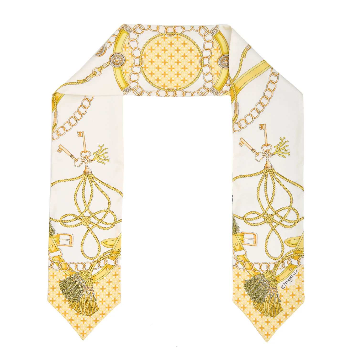 YELLOW SILK BANDEAU - Image 2
